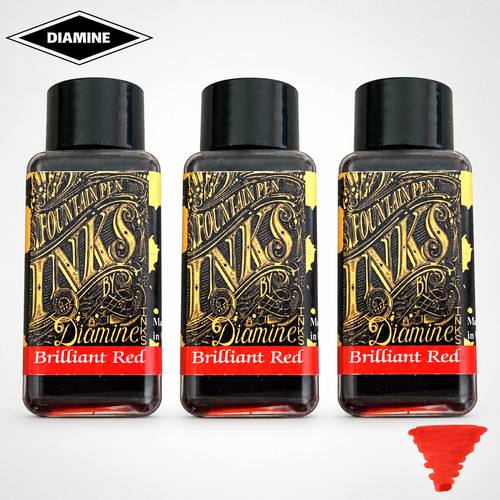 Diamine brilliant red lotto - brilliant,