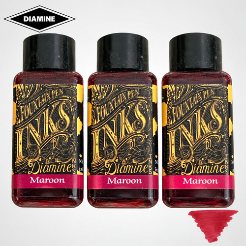 Diamine maroon lotto 3 - maroon,